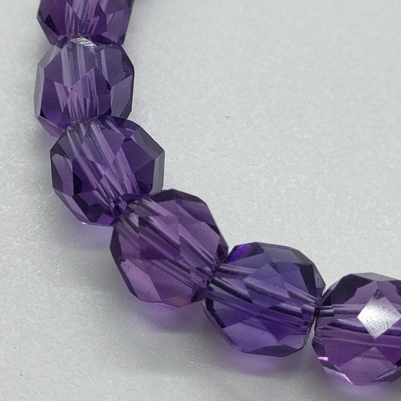 Natural Amethyst Necklace 18K Yellow Gold - Picture 5 of 10